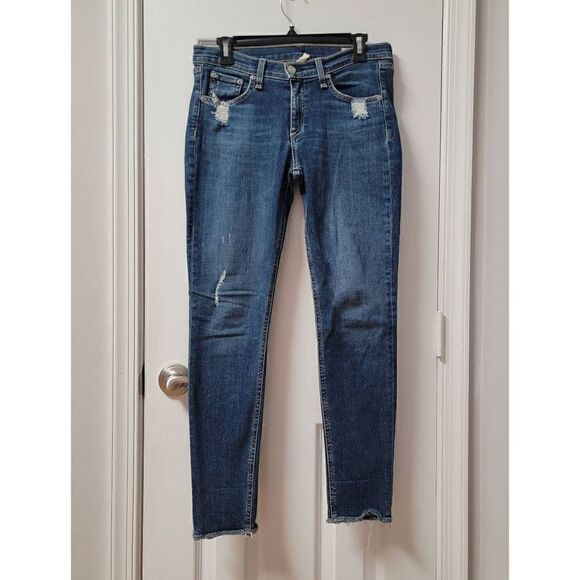Rag & Bone Skinny Leg Distressed Jeans 29 - Picture 1 of 9